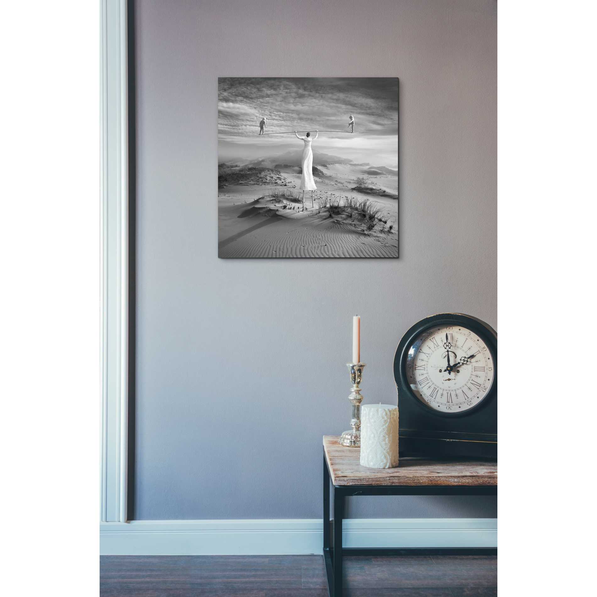 'Twins' by Dariusz Klimczak, Canvas Wall Art,18 x 18