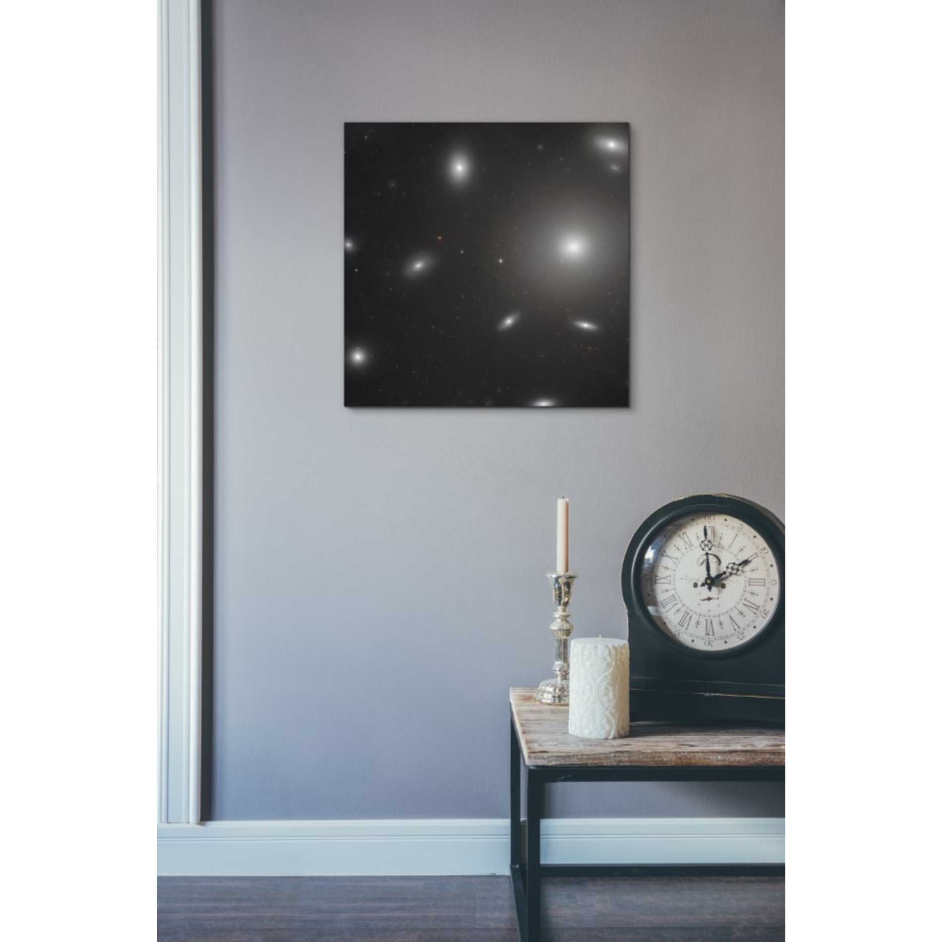 'NGC 4874' Hubble Space Telescope Canvas Wall Art,18 x 18