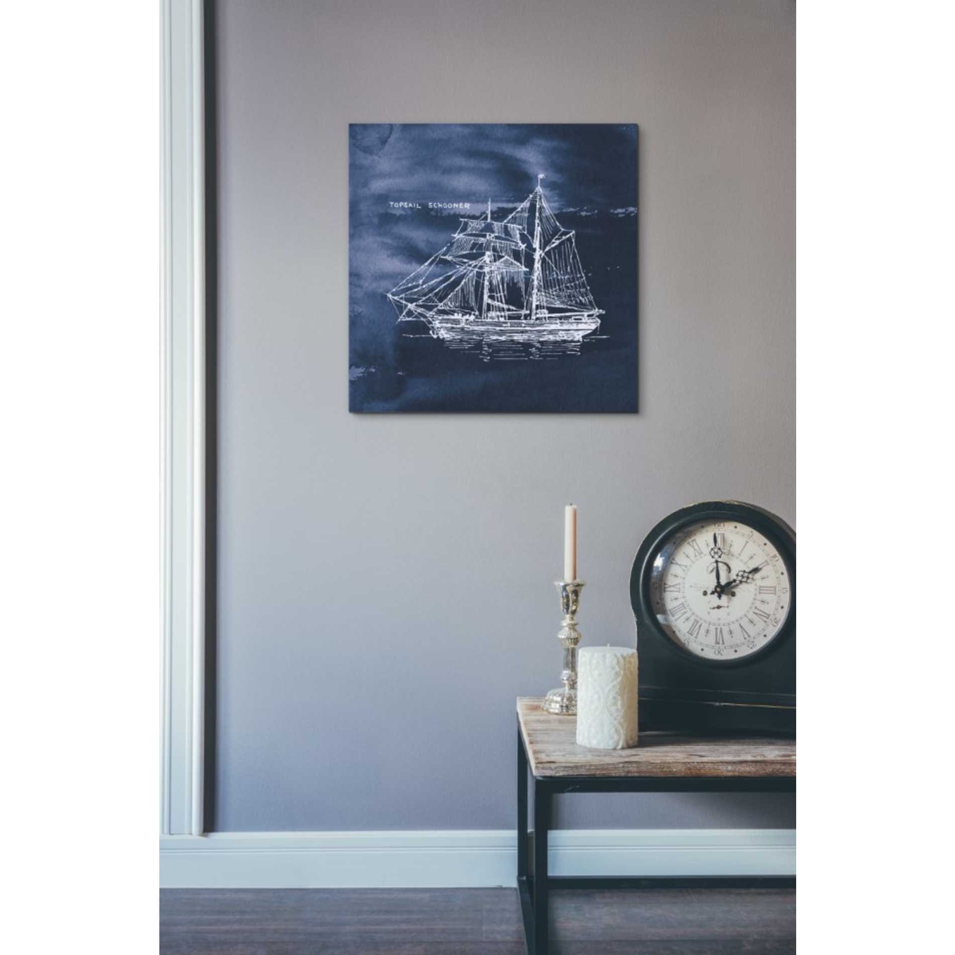 'Sailing Ships V' by Wild Apple Portfolio, Canvas Wall Art,18 x 18