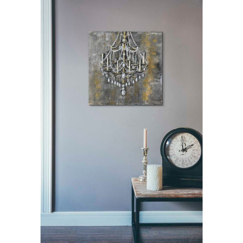 Image of 'Vintage Chandelier I' by Silvia Vassileva, Canvas Wall Art,18 x 18