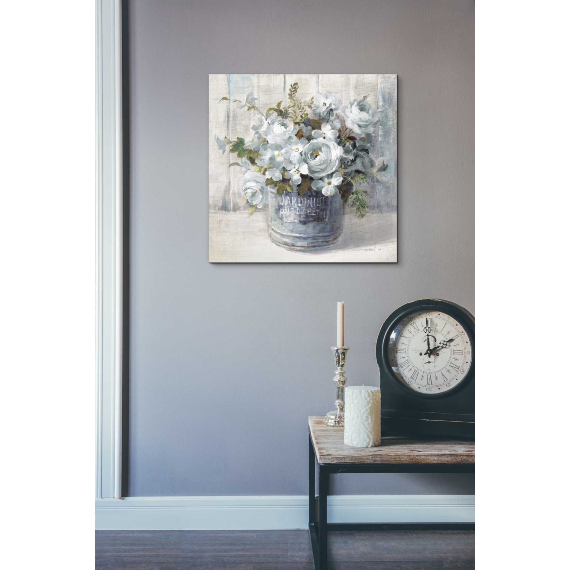 'Garden Blooms I Blue Crop' by Danhui Nai, Canvas Wall Art,18 x 18