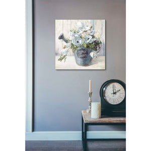 'Garden Blooms II Blue Crop' by Danhui Nai, Canvas Wall Art,18 x 18
