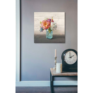 'French Cottage Bouquet I Mothers' by Danhui Nai, Canvas Wall Art,18 x 18