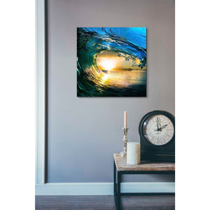 'The Language of Waves' Canvas Wall Art,18 x 18