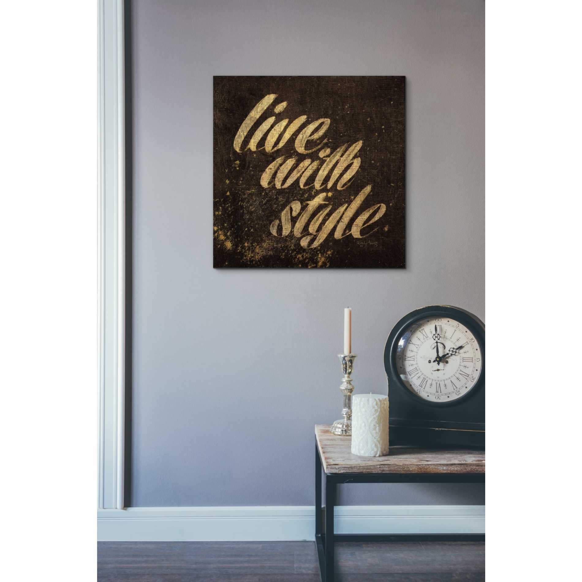 'Shoe Fetish Quotes III' by Emily Adams, Canvas Wall Art,18 x 18