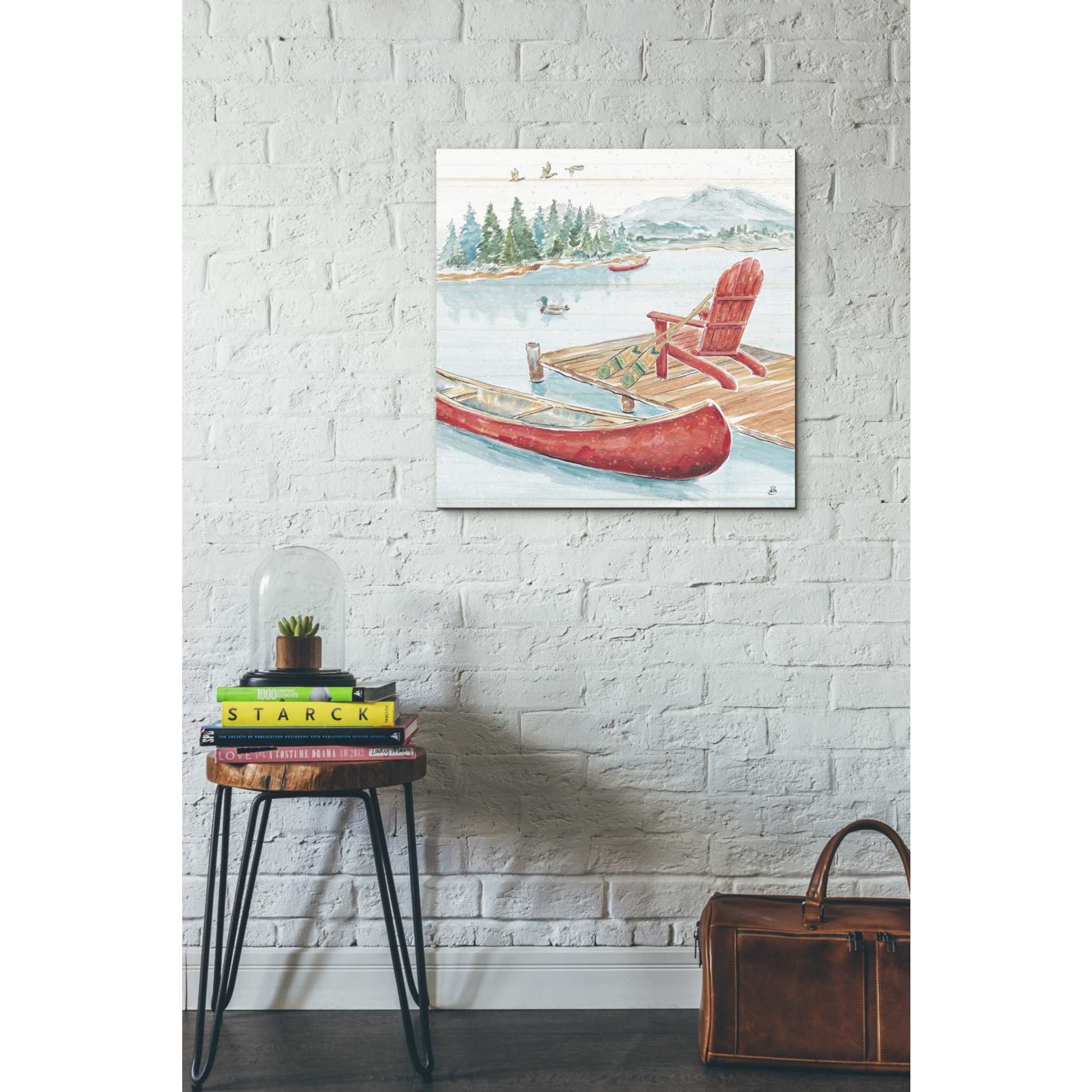 'Lake Moments IV' by Daphne Brissonet, Canvas Wall Art,18 x 18