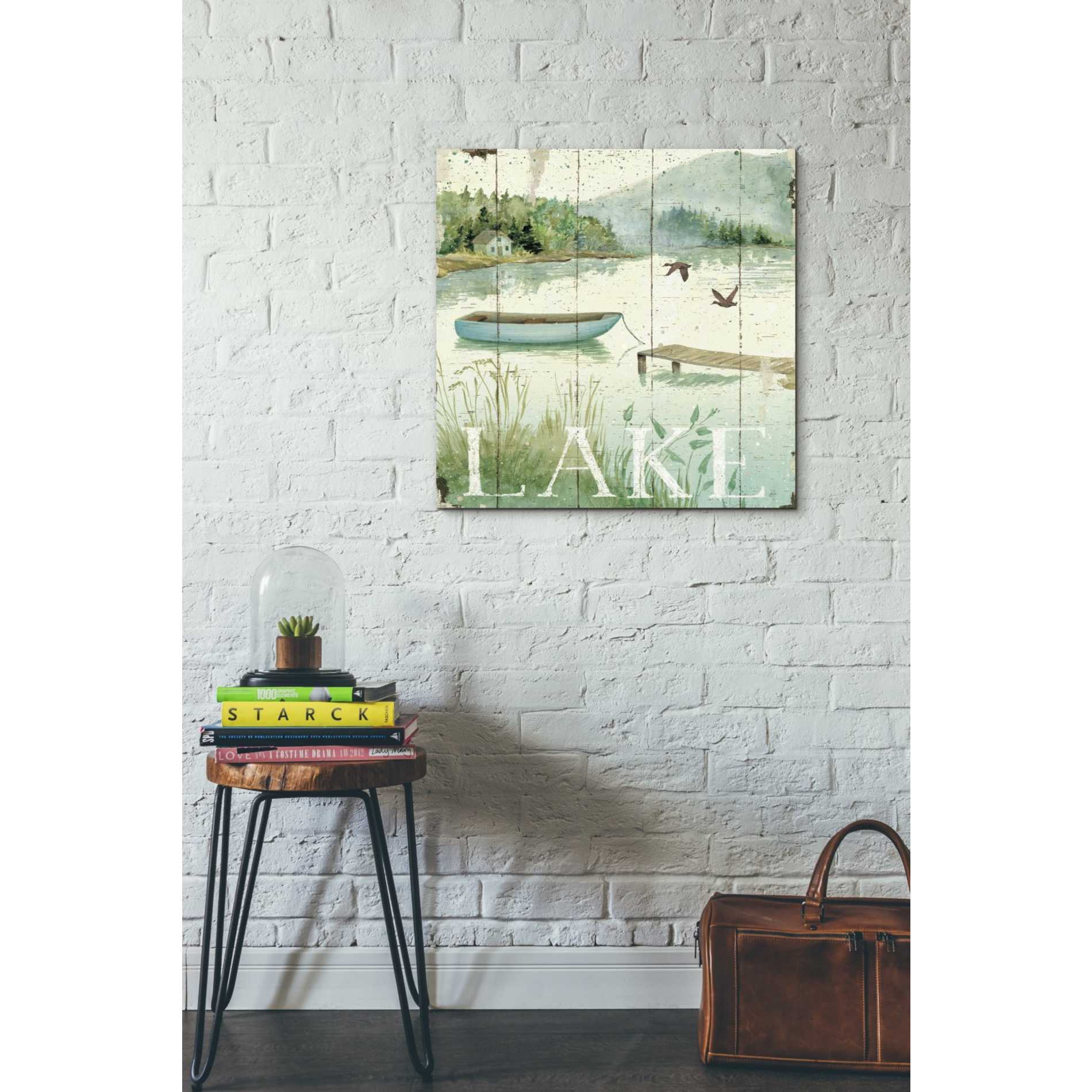 'Lakeside II' by Daphne Brissonet, Canvas Wall Art,18 x 18