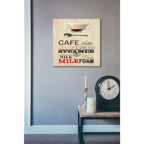 Image of 'Cafe Latte' by Marco Fabiano, Canvas Wall Art,18 x 18