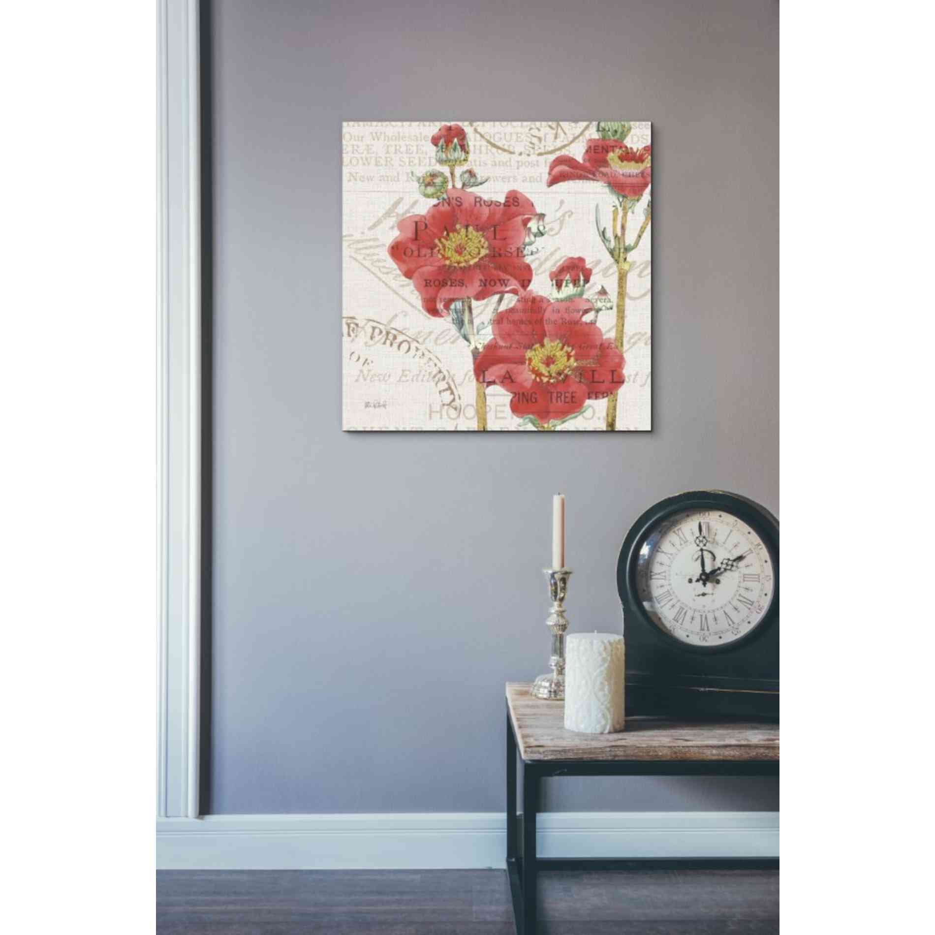'Bookshelf Botanical V' by Katie Pertiet, Canvas Wall Art,18 x 18