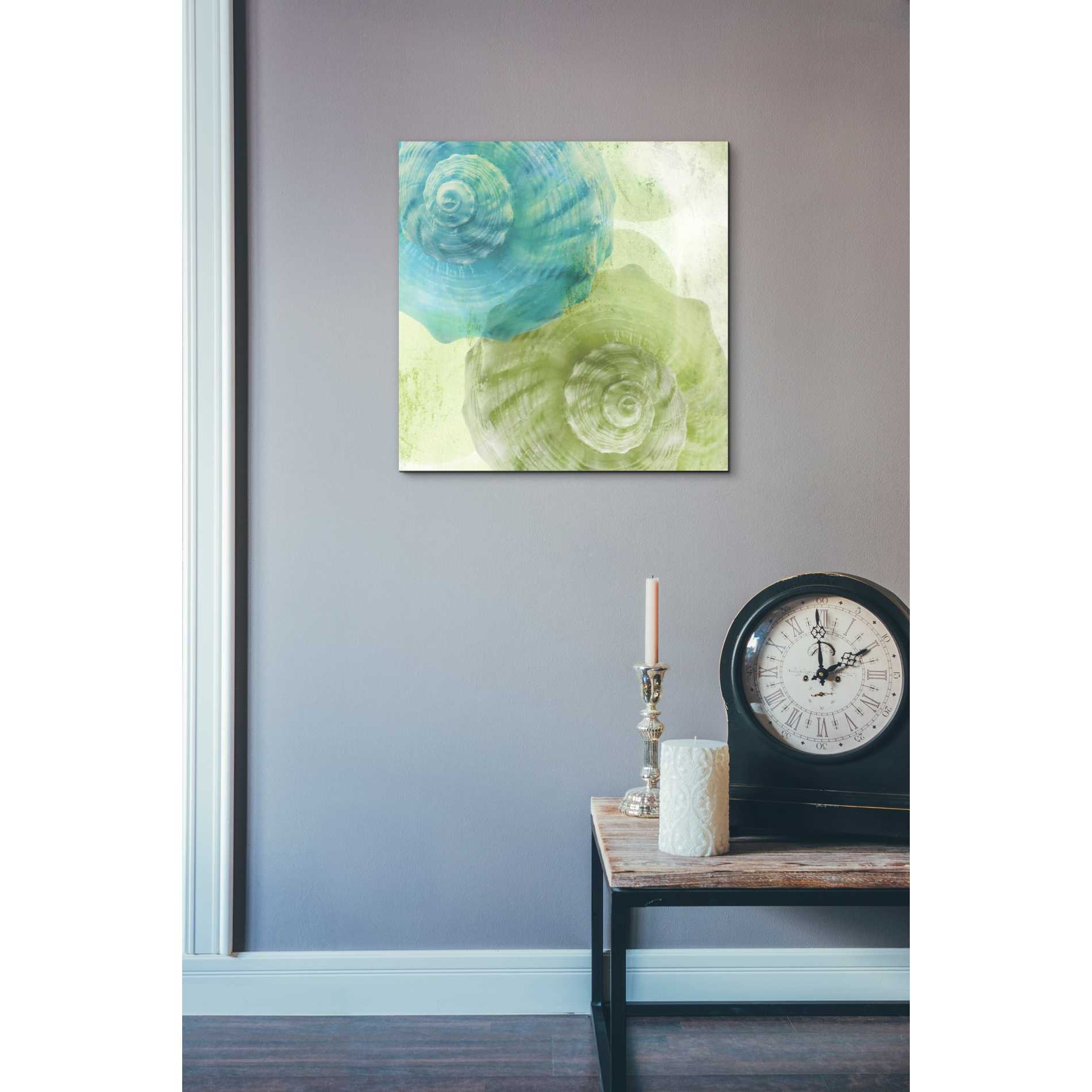 'Luminous Seashells 3' by Elena Ray Canvas Wall Art,18 x 18