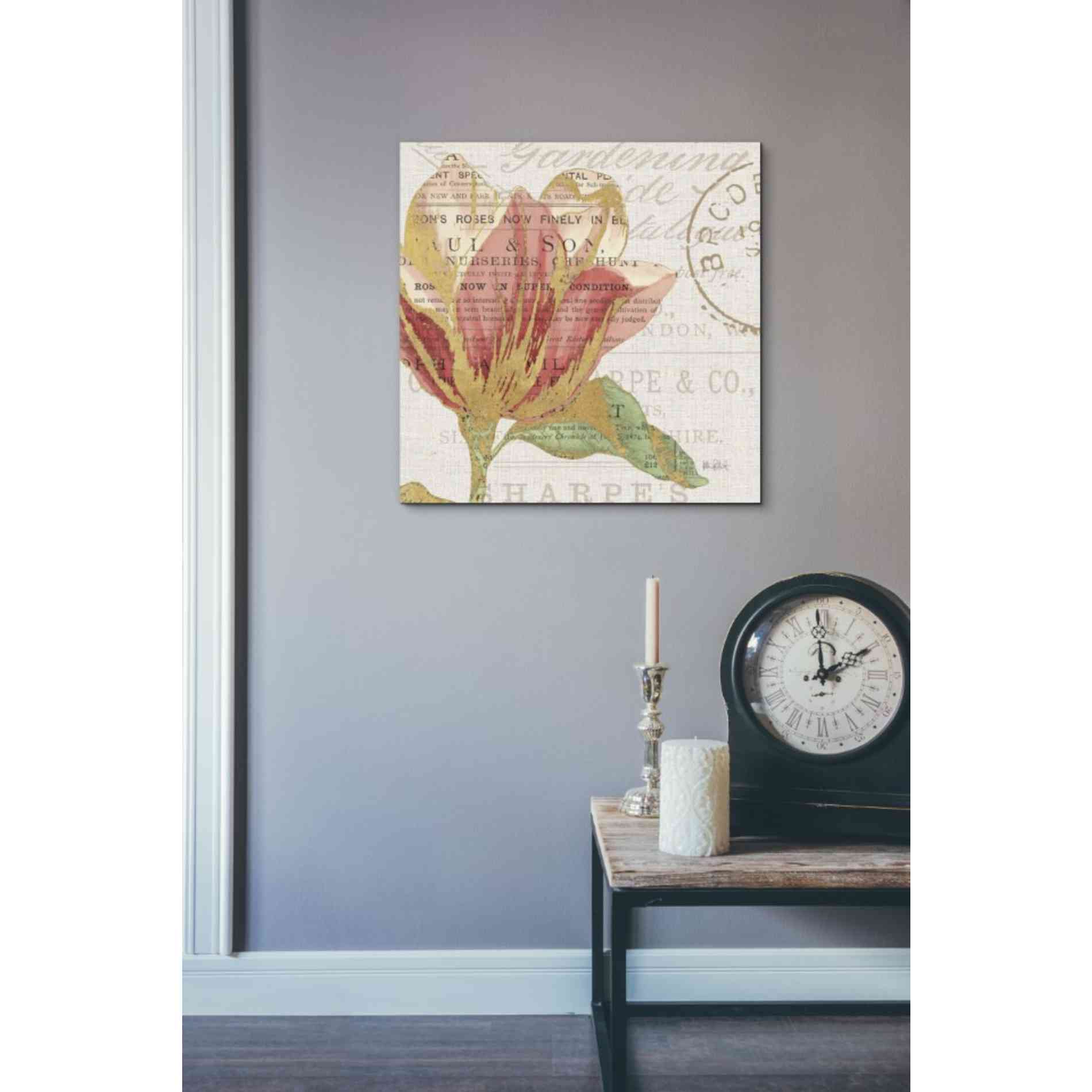 'Bookshelf Botanical III' by Katie Pertiet, Canvas Wall Art,18 x 18