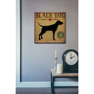 'Black Dog at Show' by Ryan Fowler, Canvas Wall Art,18 x 18