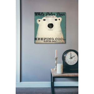 'Polar Bear Soda Co' by Ryan Fowler, Canvas Wall Art,18 x 18