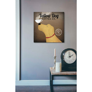 'Yellow Dog Coffee Co' by Ryan Fowler, Canvas Wall Art,18 x 18
