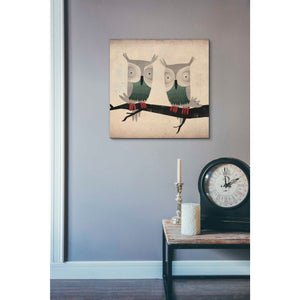 'Tan Owls Square' by Ryan Fowler, Canvas Wall Art,18 x 18