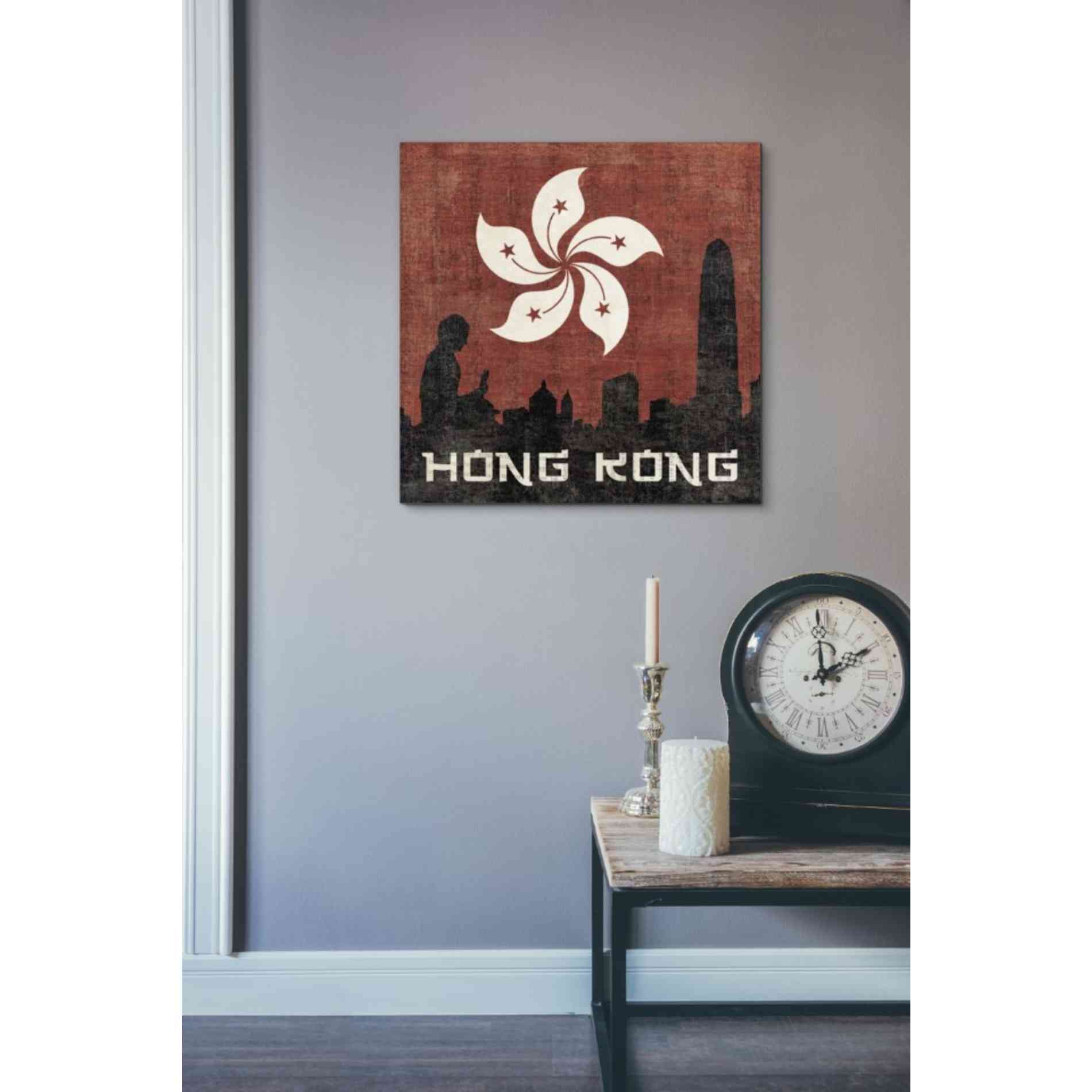'Hong Kong' by Moira Hershey, Canvas Wall Art,18 x 18