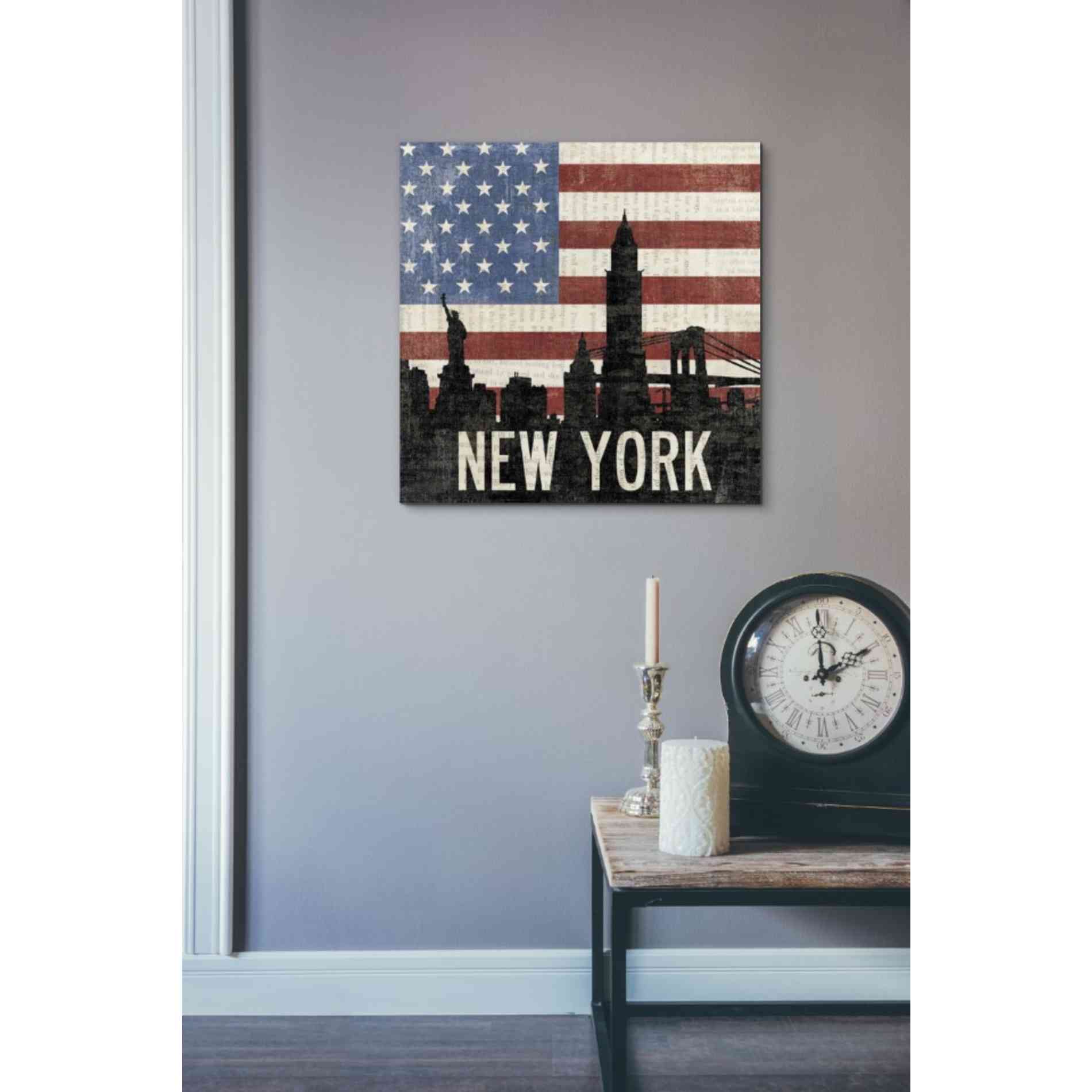 'New York' by Moira Hershey, Canvas Wall Art,18 x 18