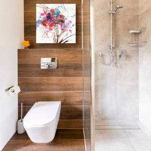 'Floral Explosion I on White' by Jan Griggs, Giclee Canvas Wall Art