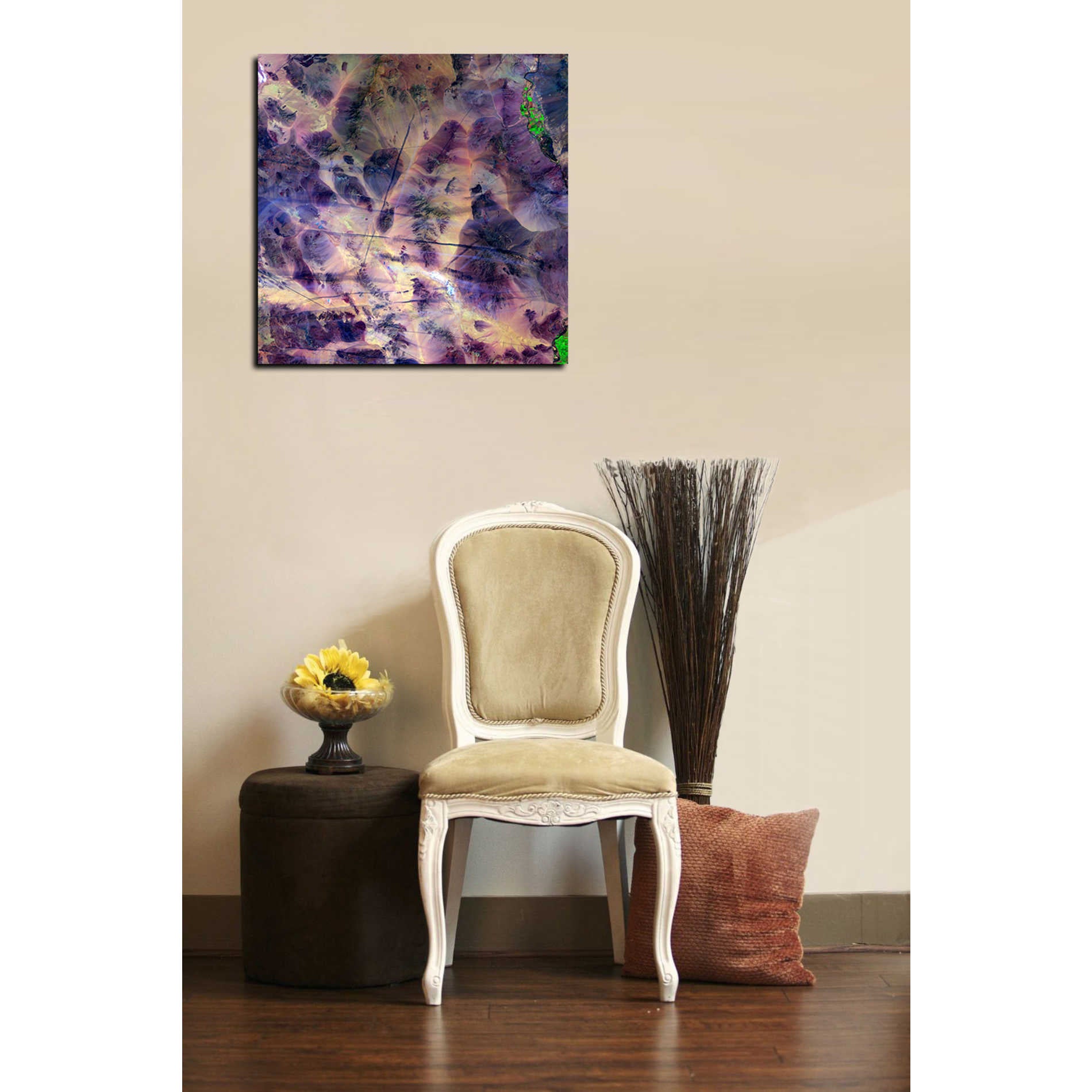 'Earth As Art: Contrails' Canvas Wall Art,18 x 18