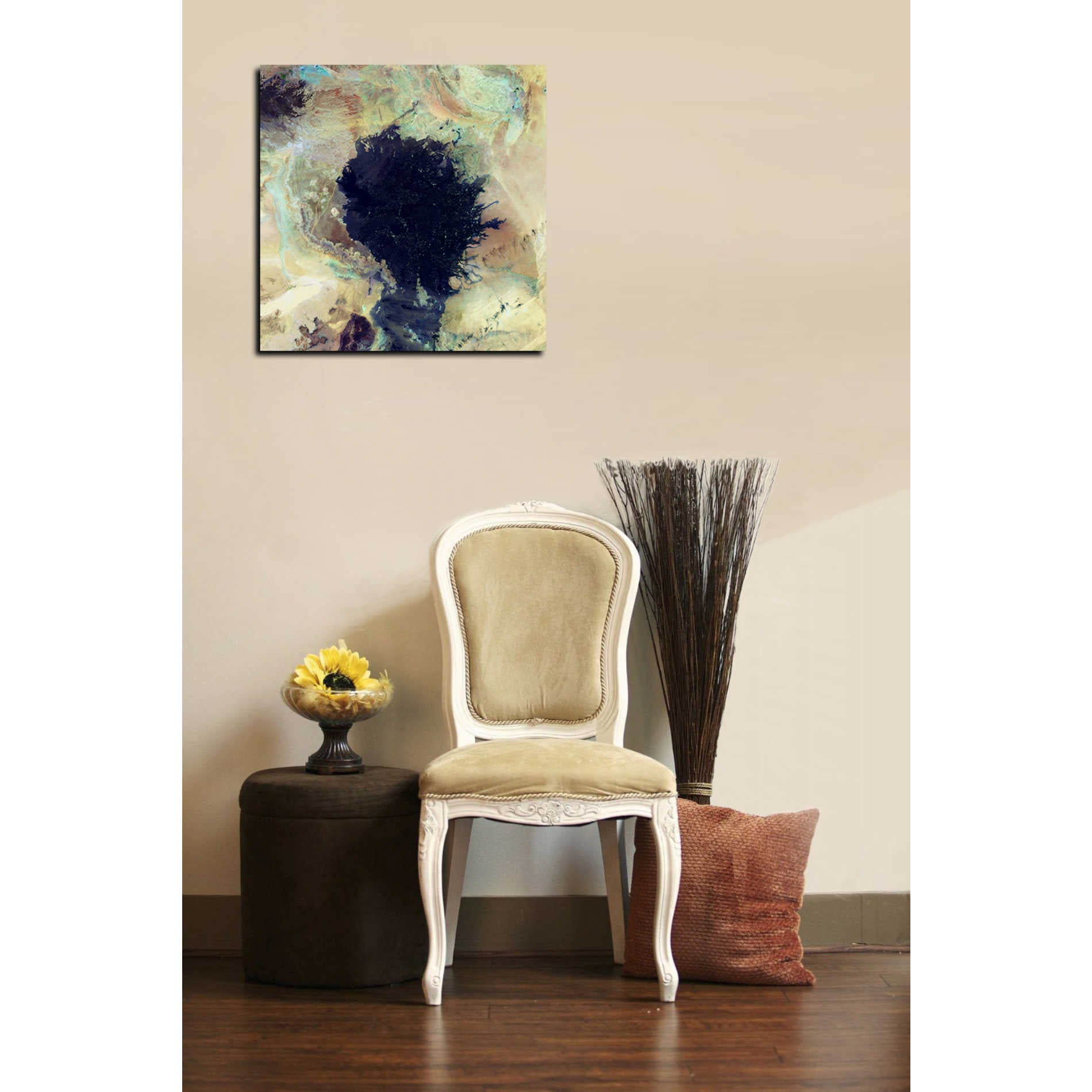 'Earth As Art: Lava Field' Canvas Wall Art,18 x 18