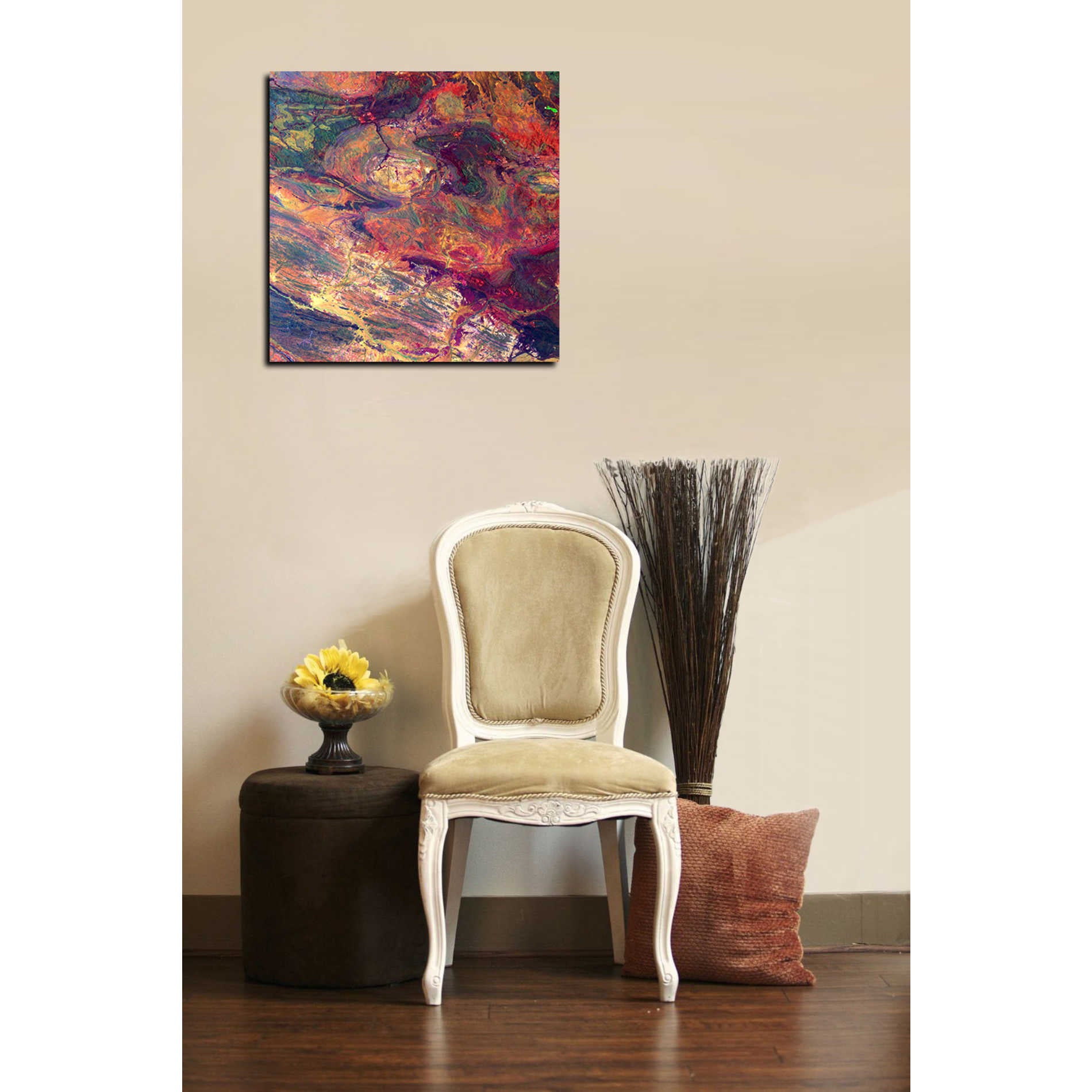 'Earth As Art: Australian Iron' Canvas Wall Art,18 x 18