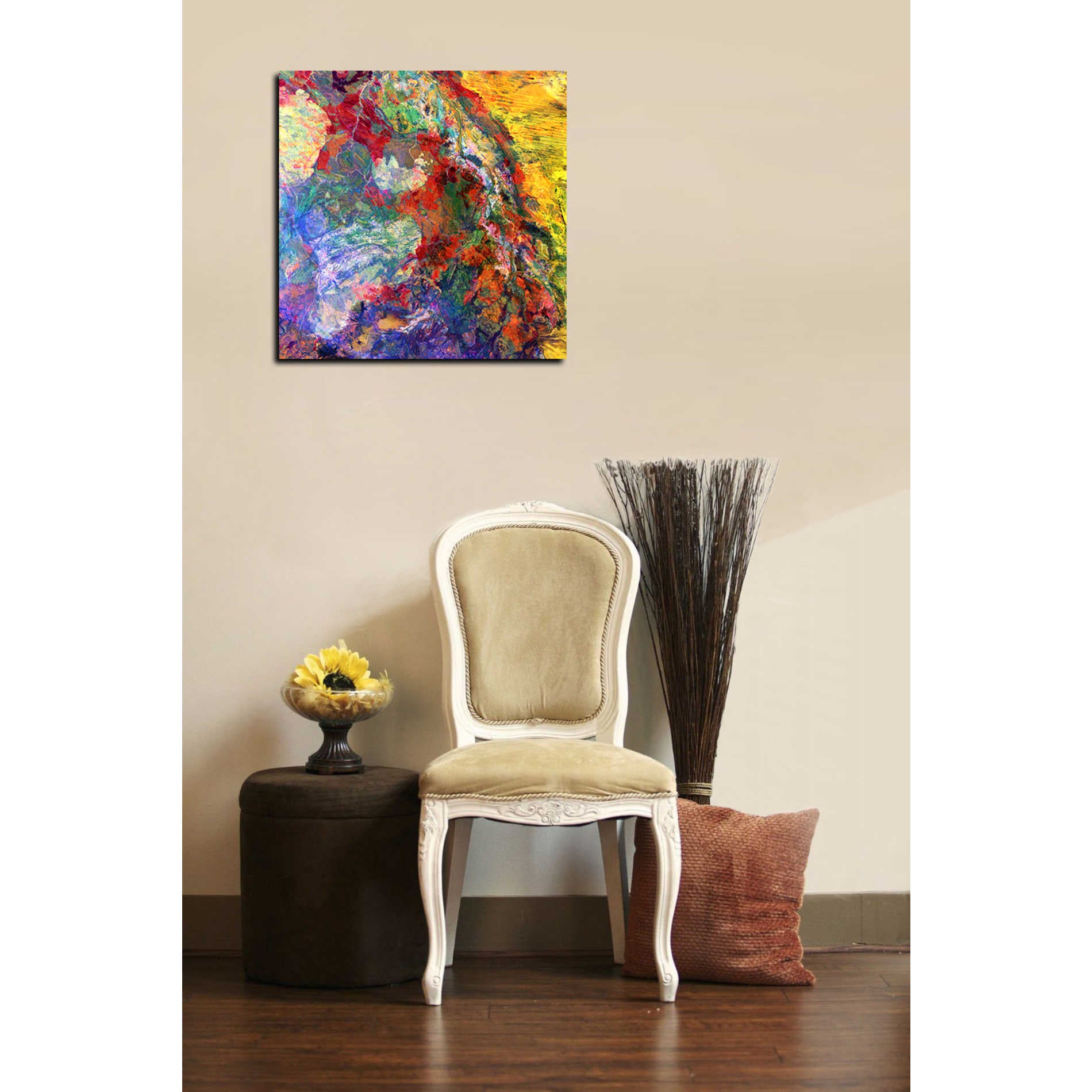 'Earth As Art: Melted Colors' Canvas Wall Art,18 x 18