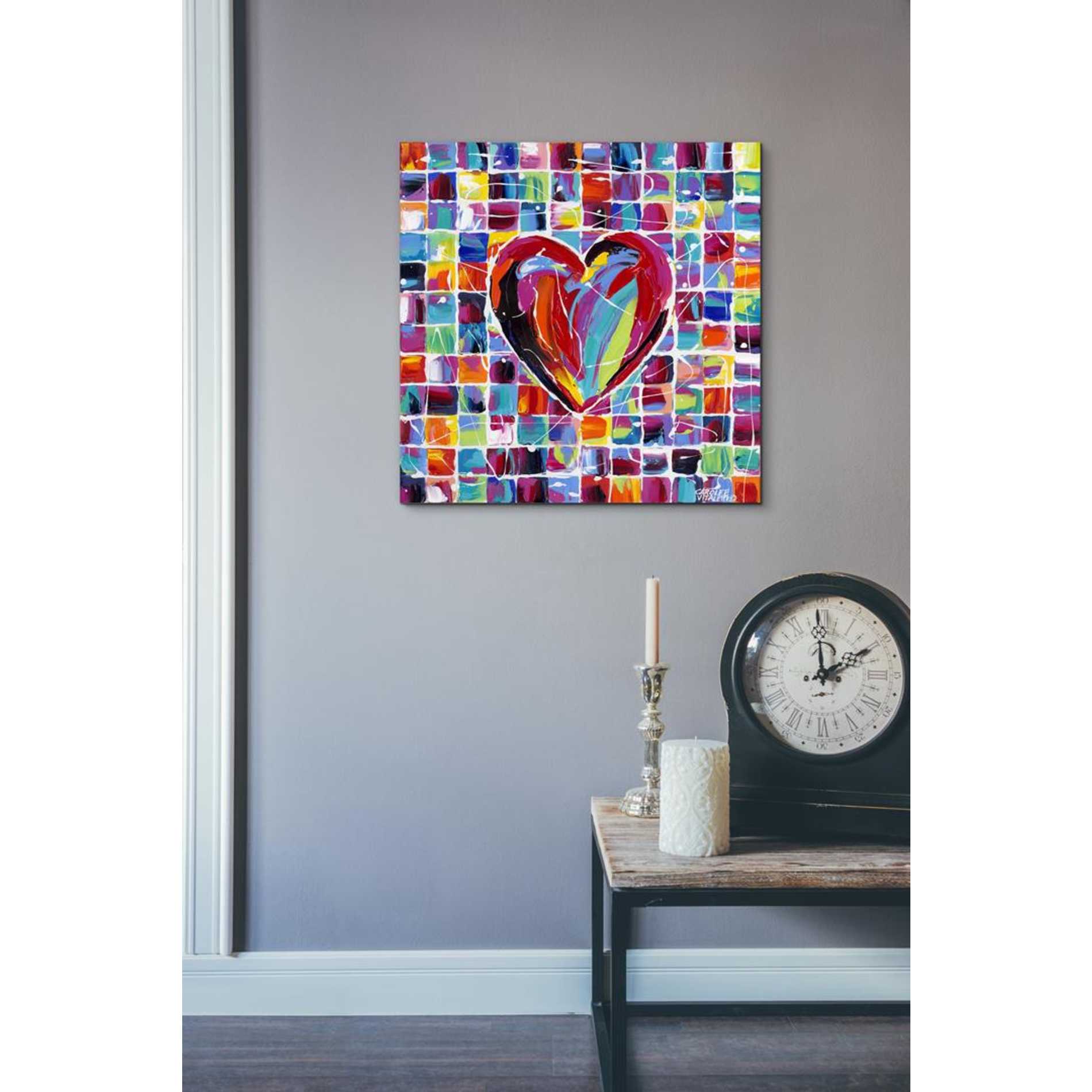 'Hearts of a Different Color II' by Carolee Vitaletti Giclee Canvas Wall Art