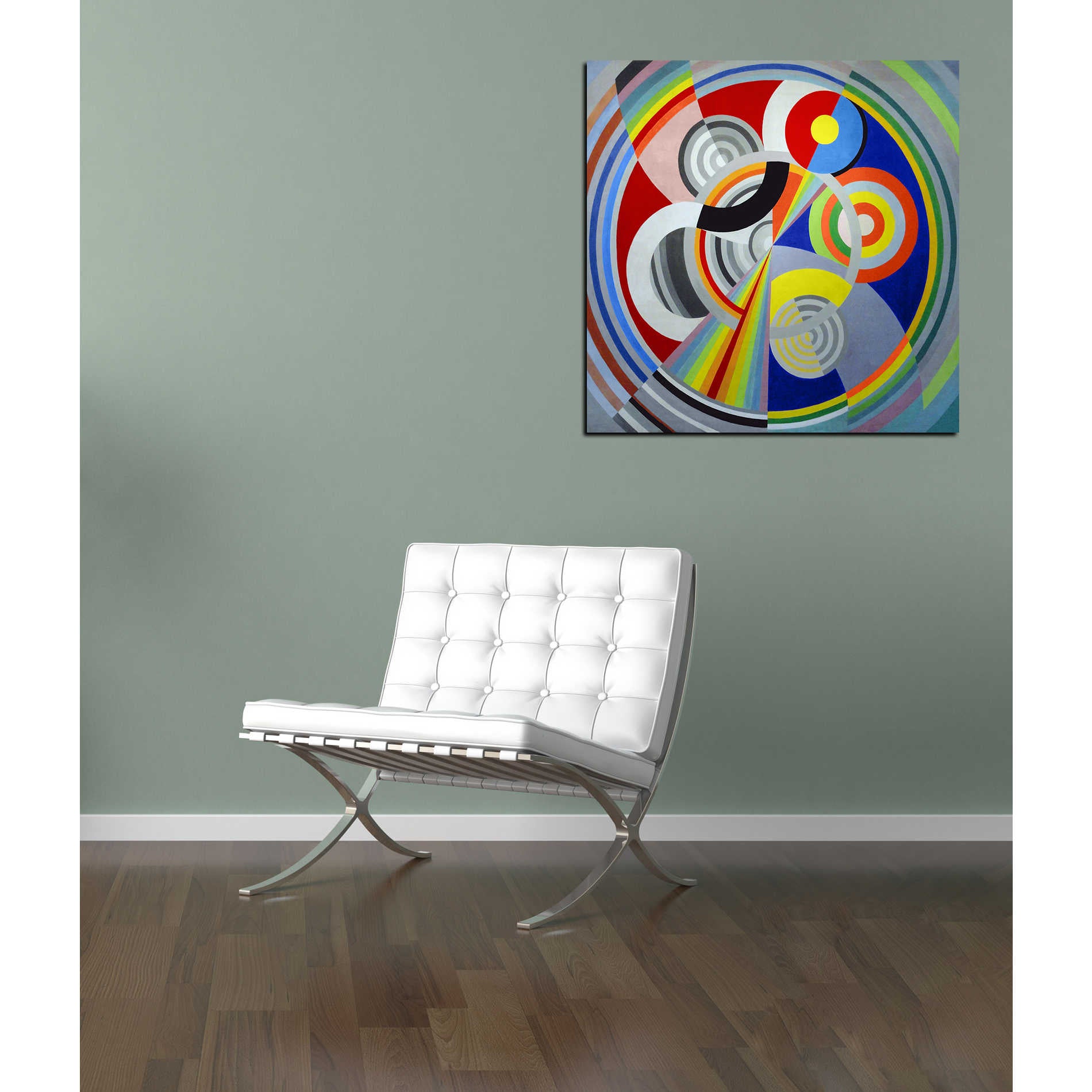 'Rythme n1' by Robert Delaunay Canvas Wall Art,18 x 18