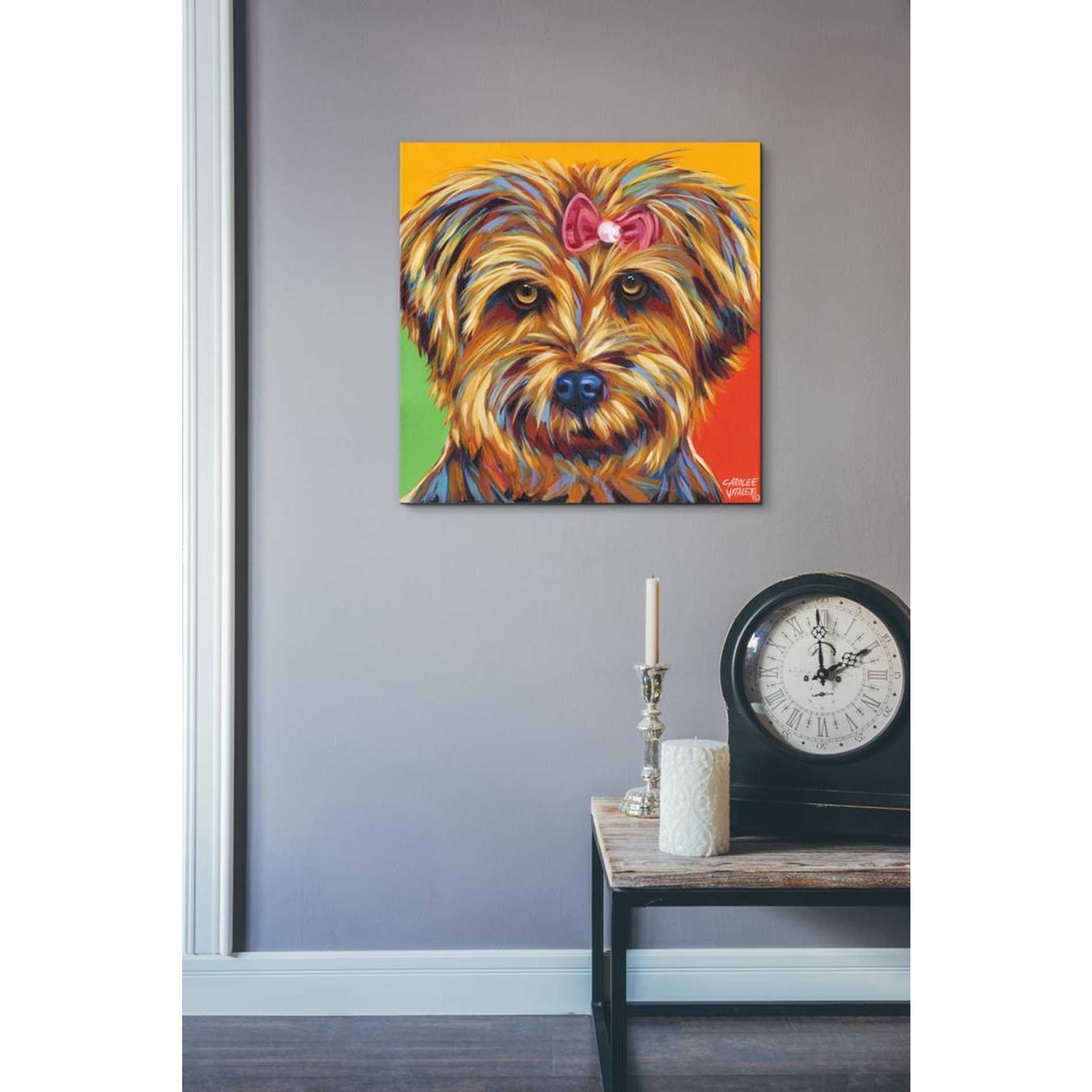 'Sweet Yorkie I' by Carolee Vitaletti Giclee Canvas Wall Art