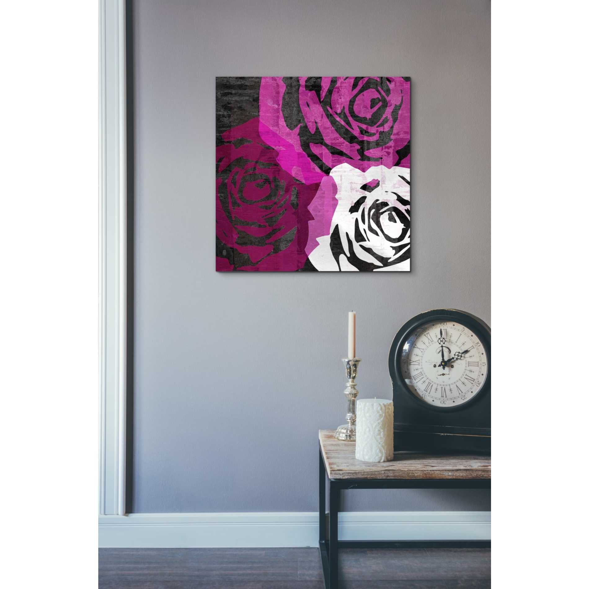 'Bloomer Squares VI' by James Burghardt Giclee Canvas Wall Art
