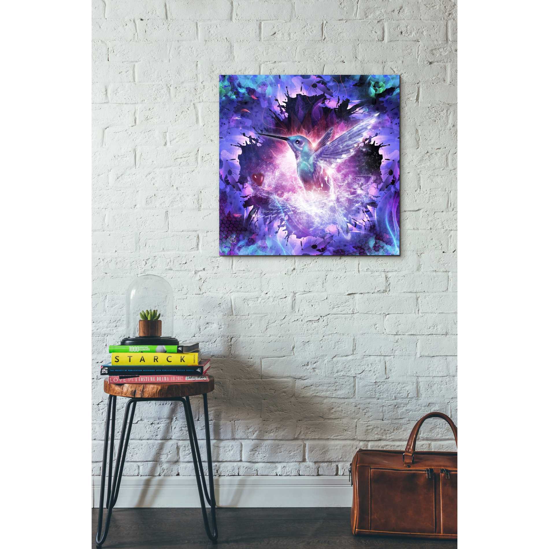 'Hummingbird Love' by Cameron Gray, Canvas Wall Art,18 x 18