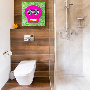 'Day Of The Dead II' by Linda Woods, Canvas Wall Art,18 x 18