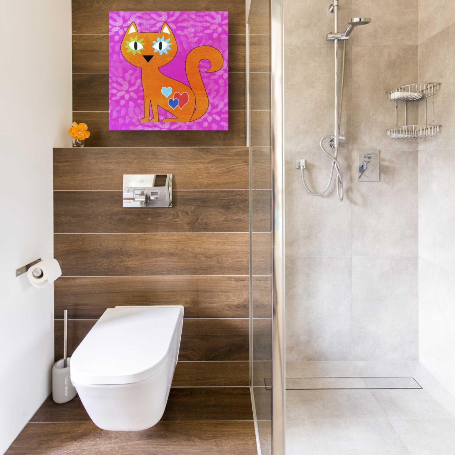 'Day Of The Dead Cat' by Linda Woods, Canvas Wall Art,18 x 18