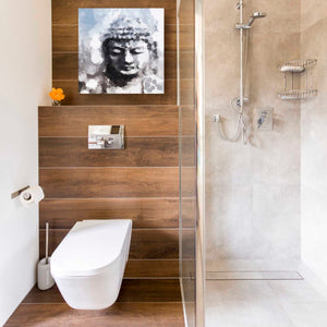 'Peaceful Buddha I' by Linda Woods, Canvas Wall Art,18 x 18
