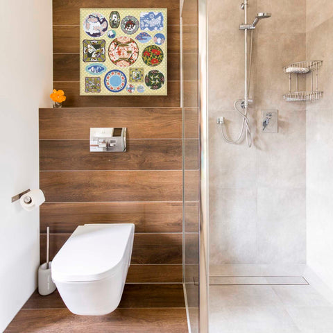 Image of 'Japanese Antique Plates' by Zigen Tanabe, Giclee Canvas Wall Art