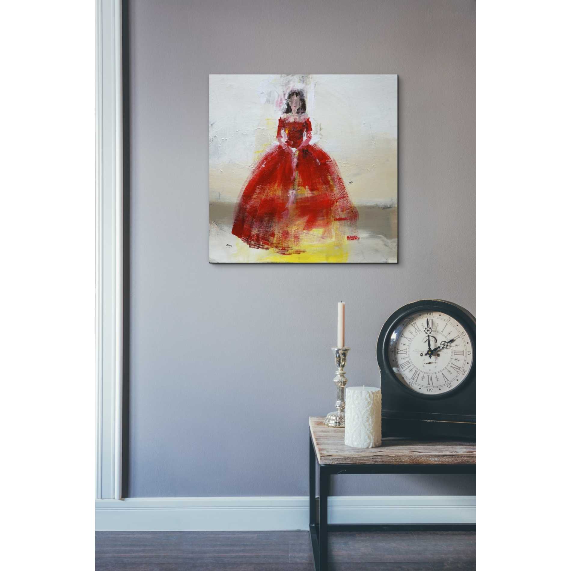 'Masquerade' by Oscar Alvarez Pardo, Canvas Wall Art,18 x 18