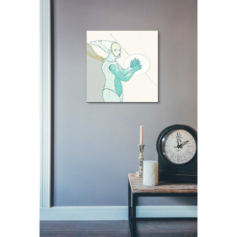 Image of 'Alpha Omega Ice' by Craig Snodgrass, Canvas Wall Art,18 x 18