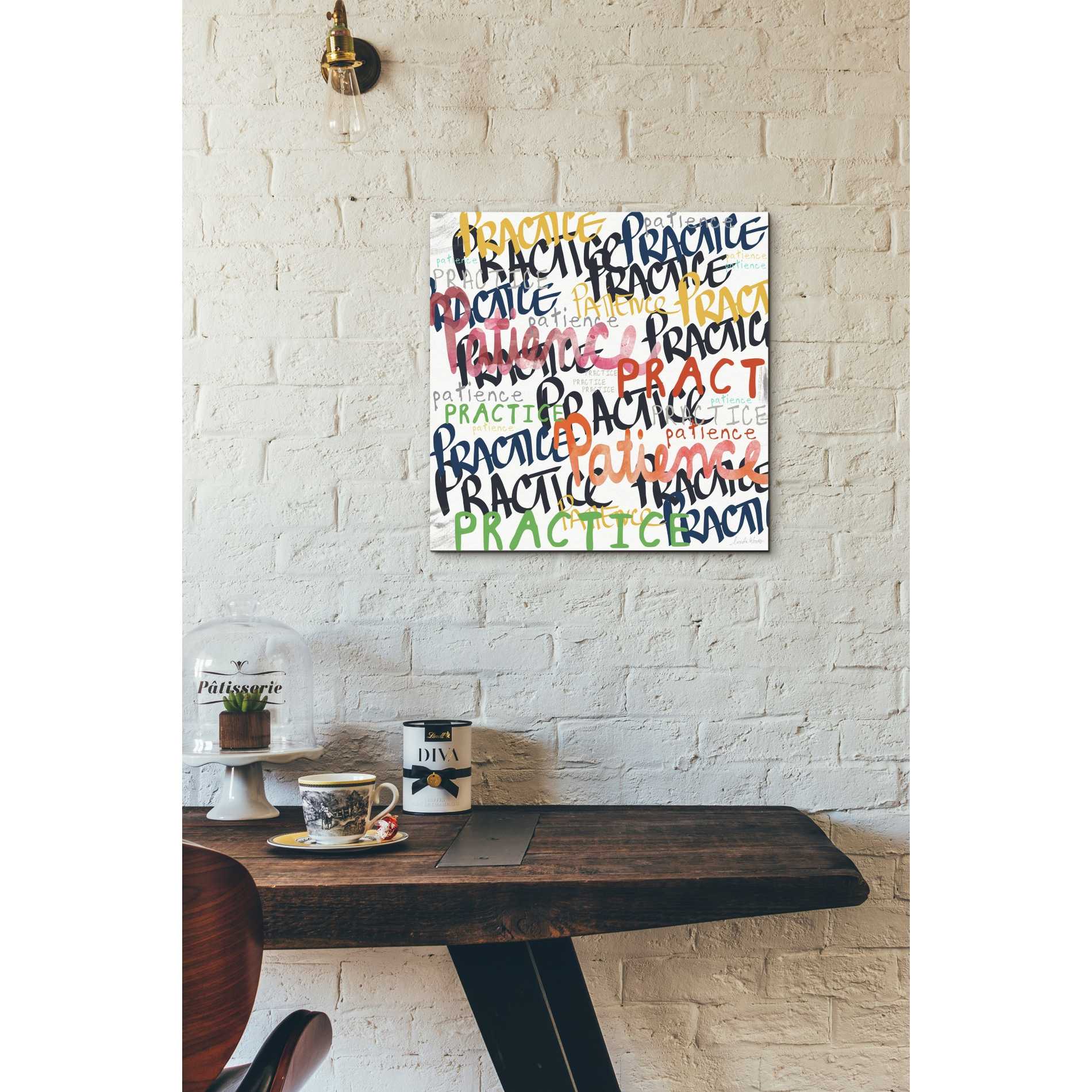 'Patience' by Linda Woods, Canvas Wall Art,18 x 18