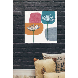 'Fall Floral I' by Linda Woods, Canvas Wall Art,18 x 18