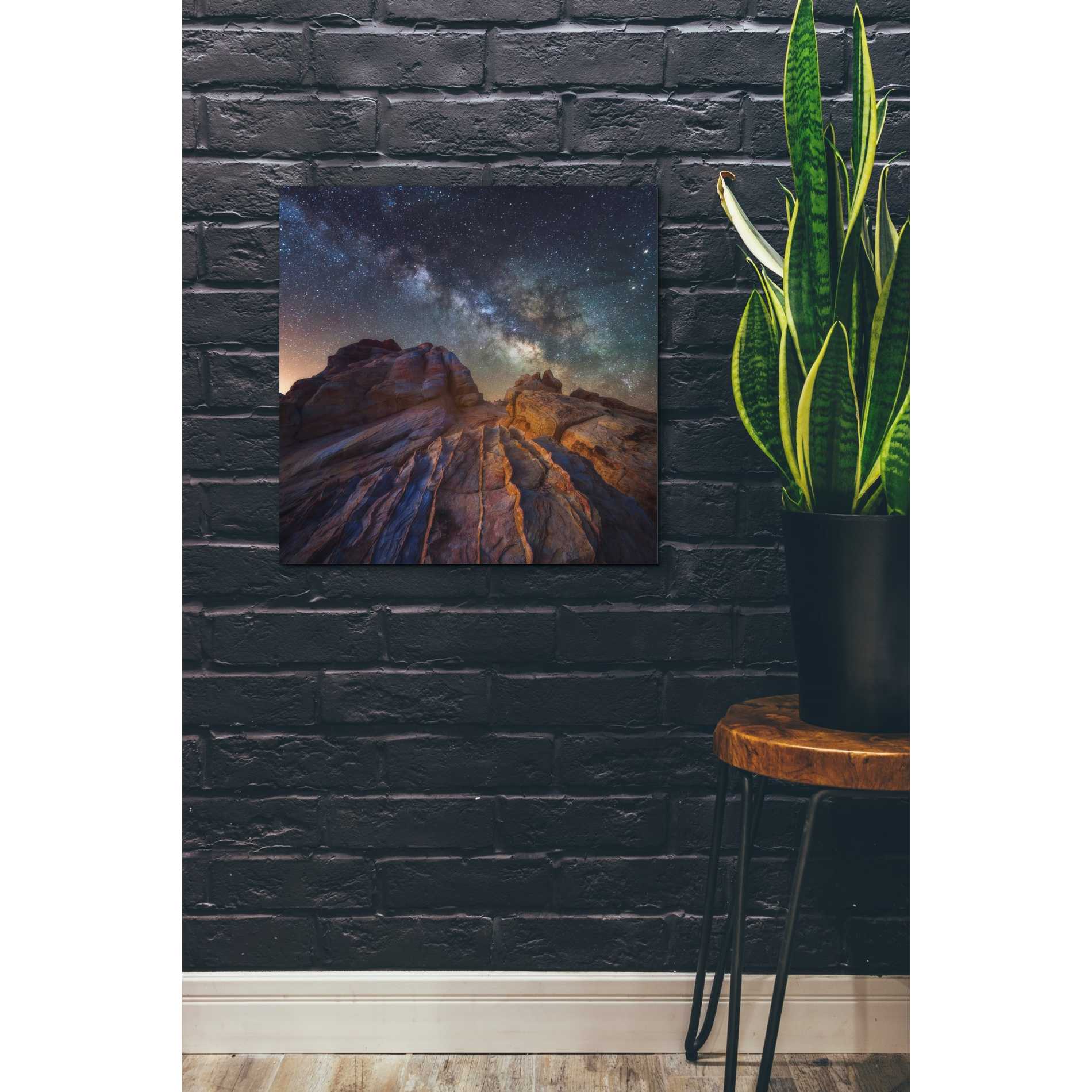 'The Martian Landscape' by Darren White, Canvas Wall Art,18 x 18