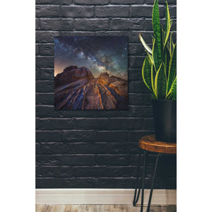 'The Martian Landscape' by Darren White, Canvas Wall Art,18 x 18