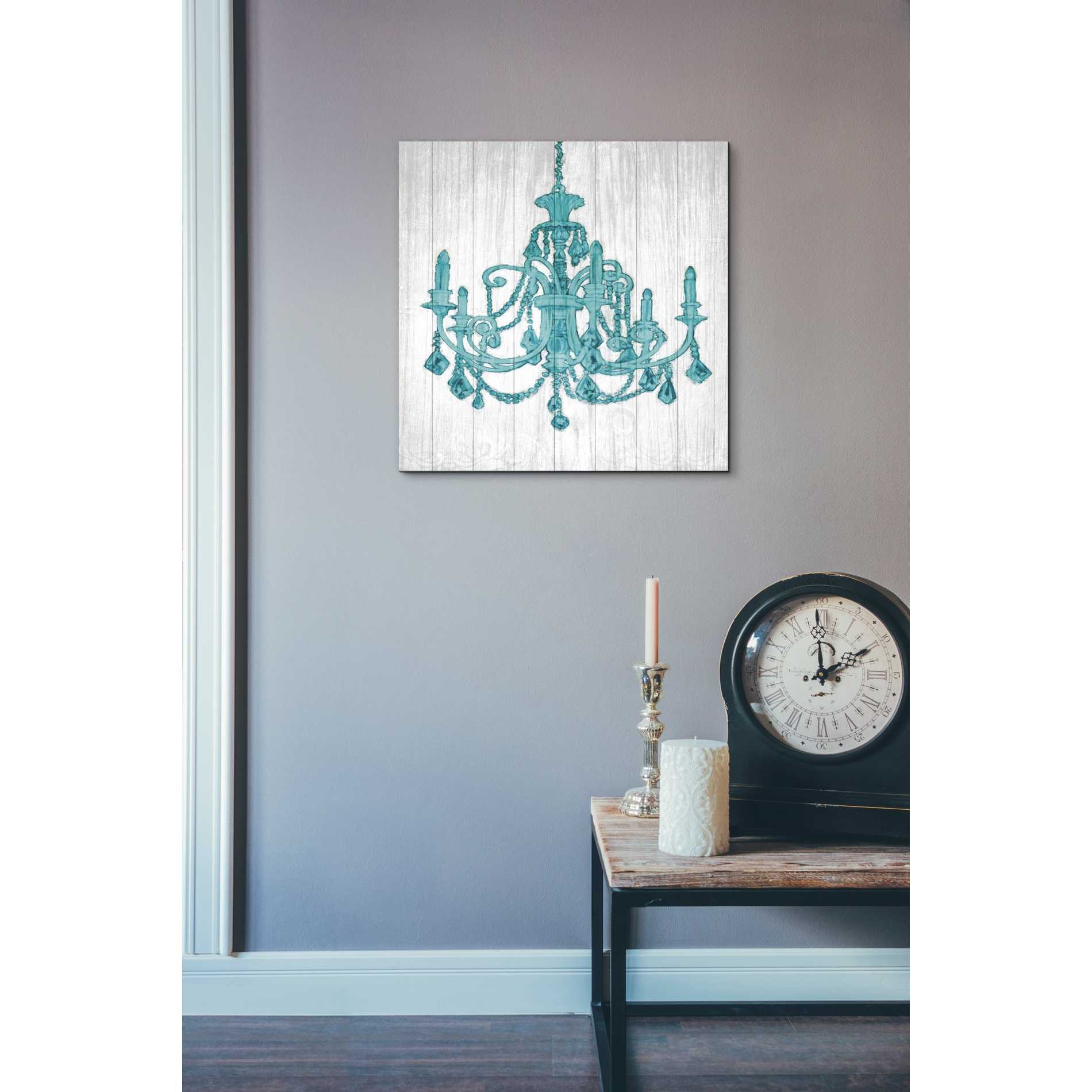 'Luxurious Lights III Turquoise' by James Wiens, Canvas Wall Art,18 x 18