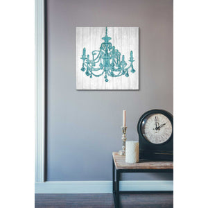 'Luxurious Lights III Turquoise' by James Wiens, Canvas Wall Art,18 x 18