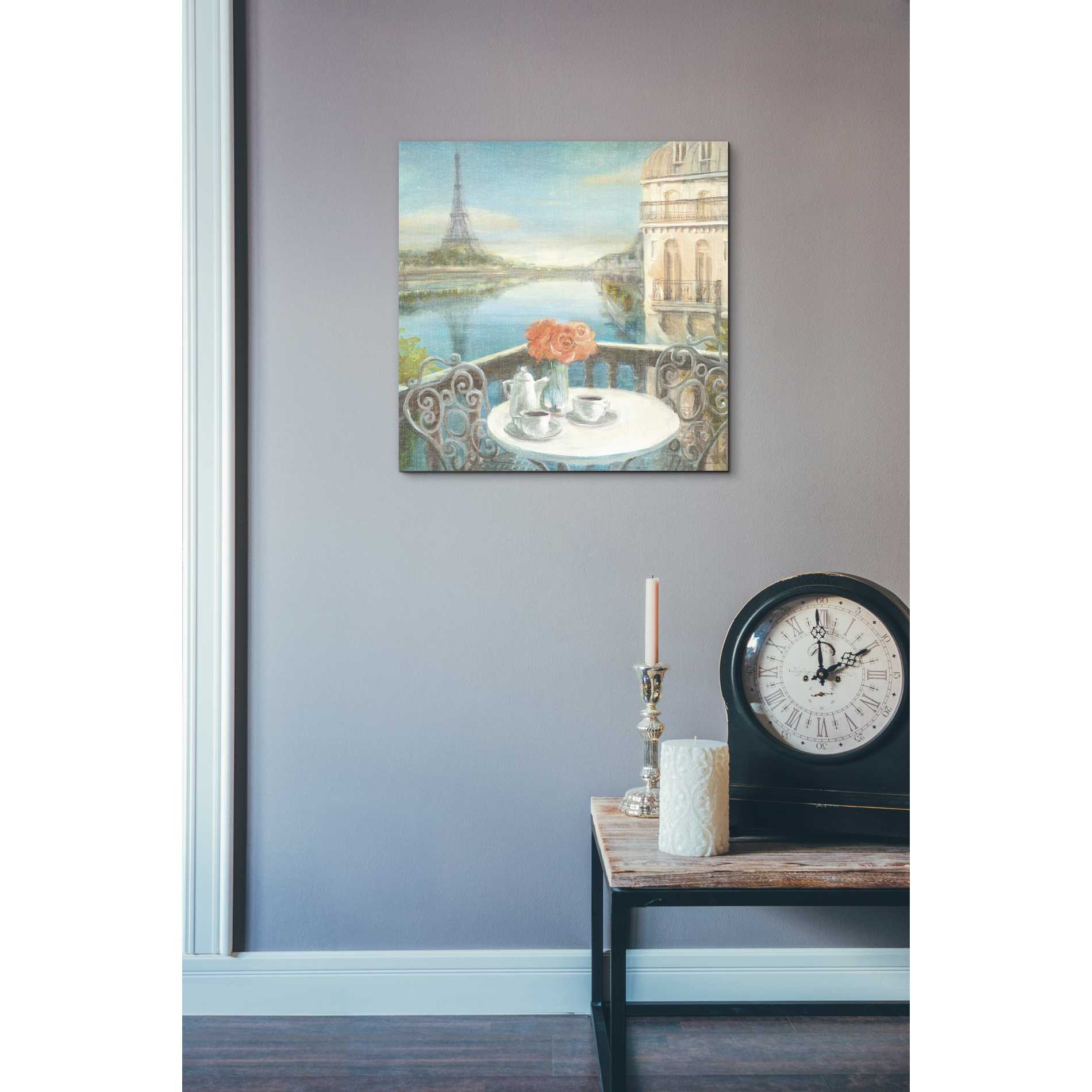 'Morning on the Seine' by Danhui Nai, Canvas Wall Art,18 x 18