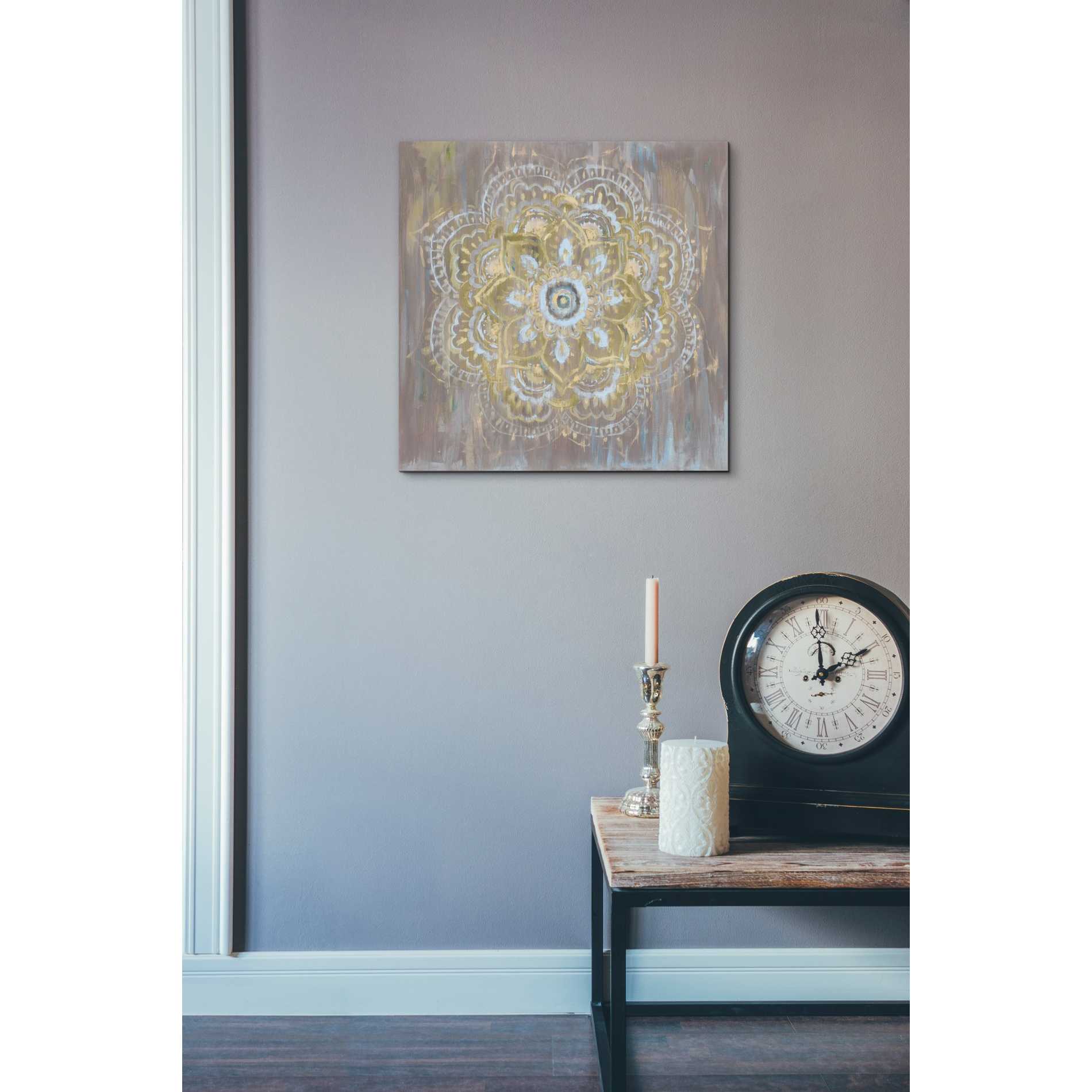 'Bombay Bohemian Neutral' by Danhui Nai, Canvas Wall Art,18 x 18