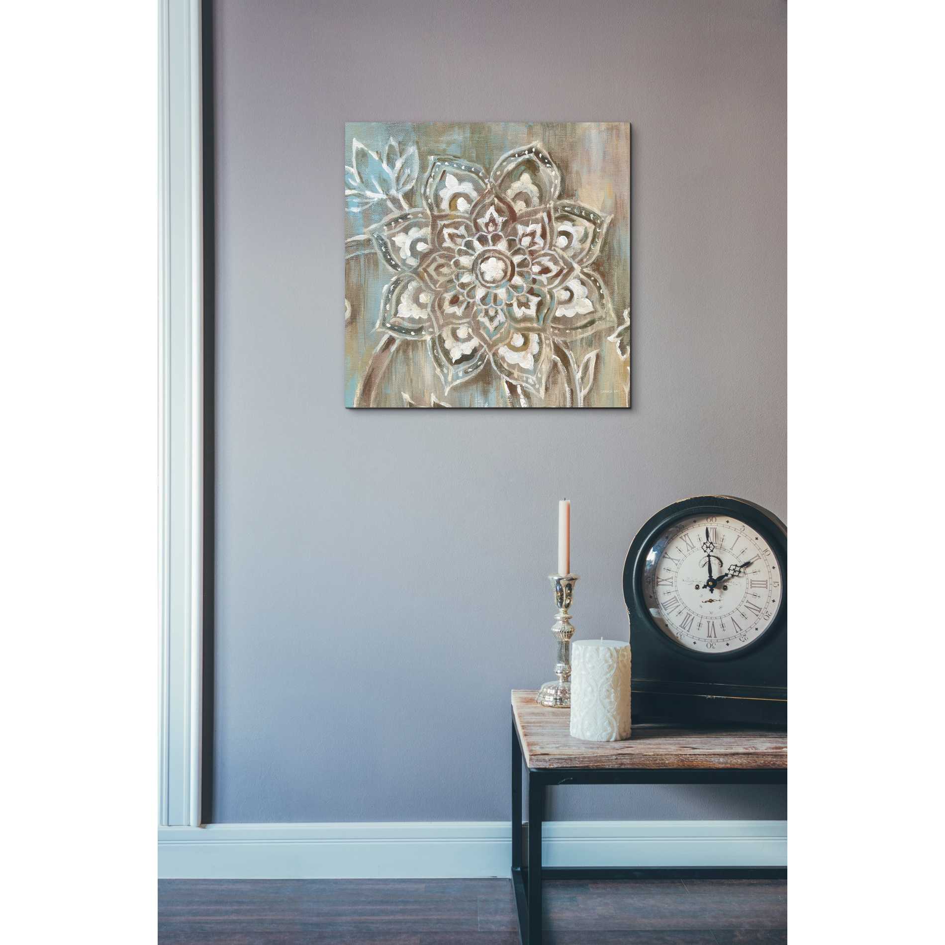 'Henna II Blue' by Danhui Nai, Canvas Wall Art,18 x 18