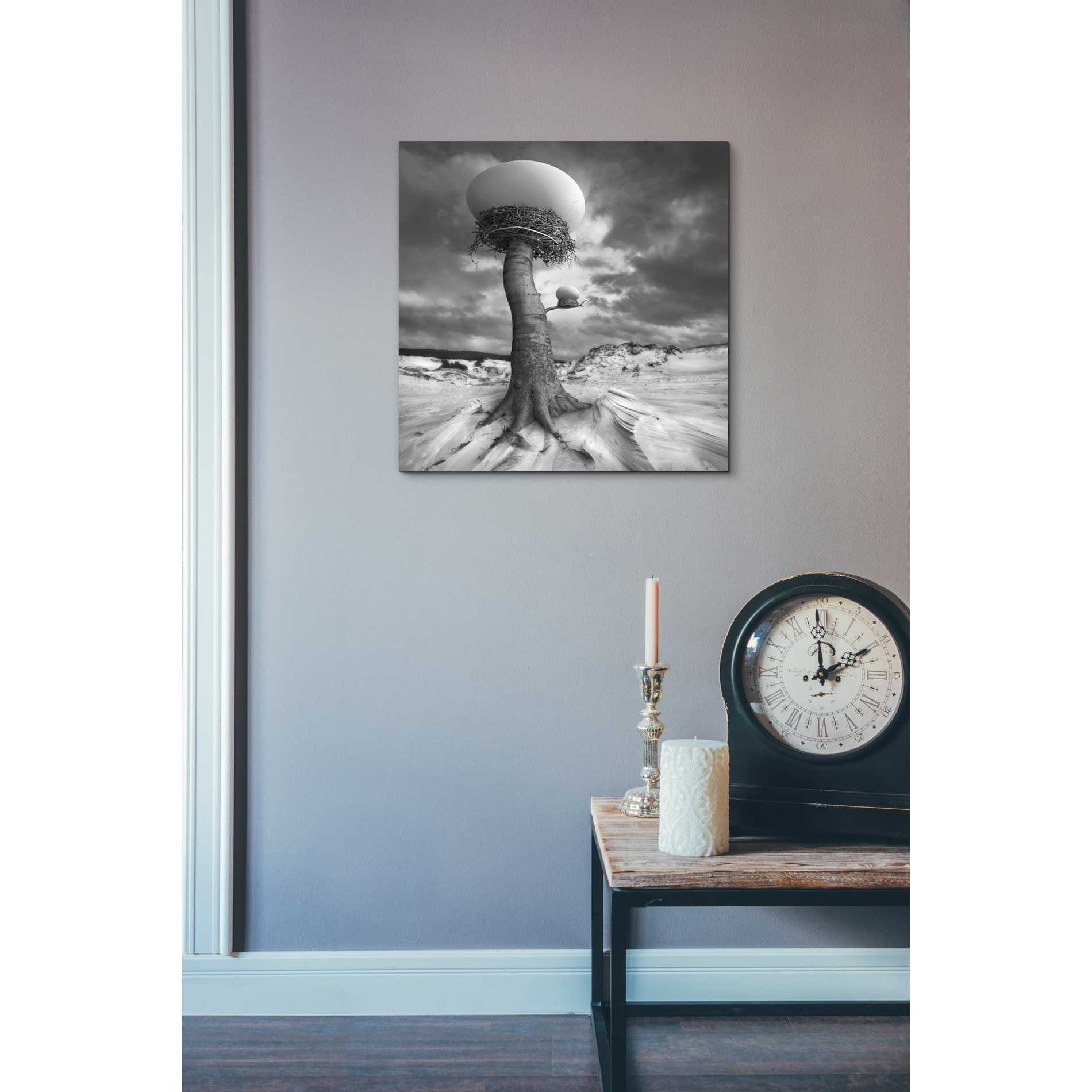 '2nests' by Dariusz Klimczak, Canvas Wall Art,18 x 18