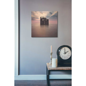 'Watercastle' by Dariusz Klimczak, Canvas Wall Art,18 x 18