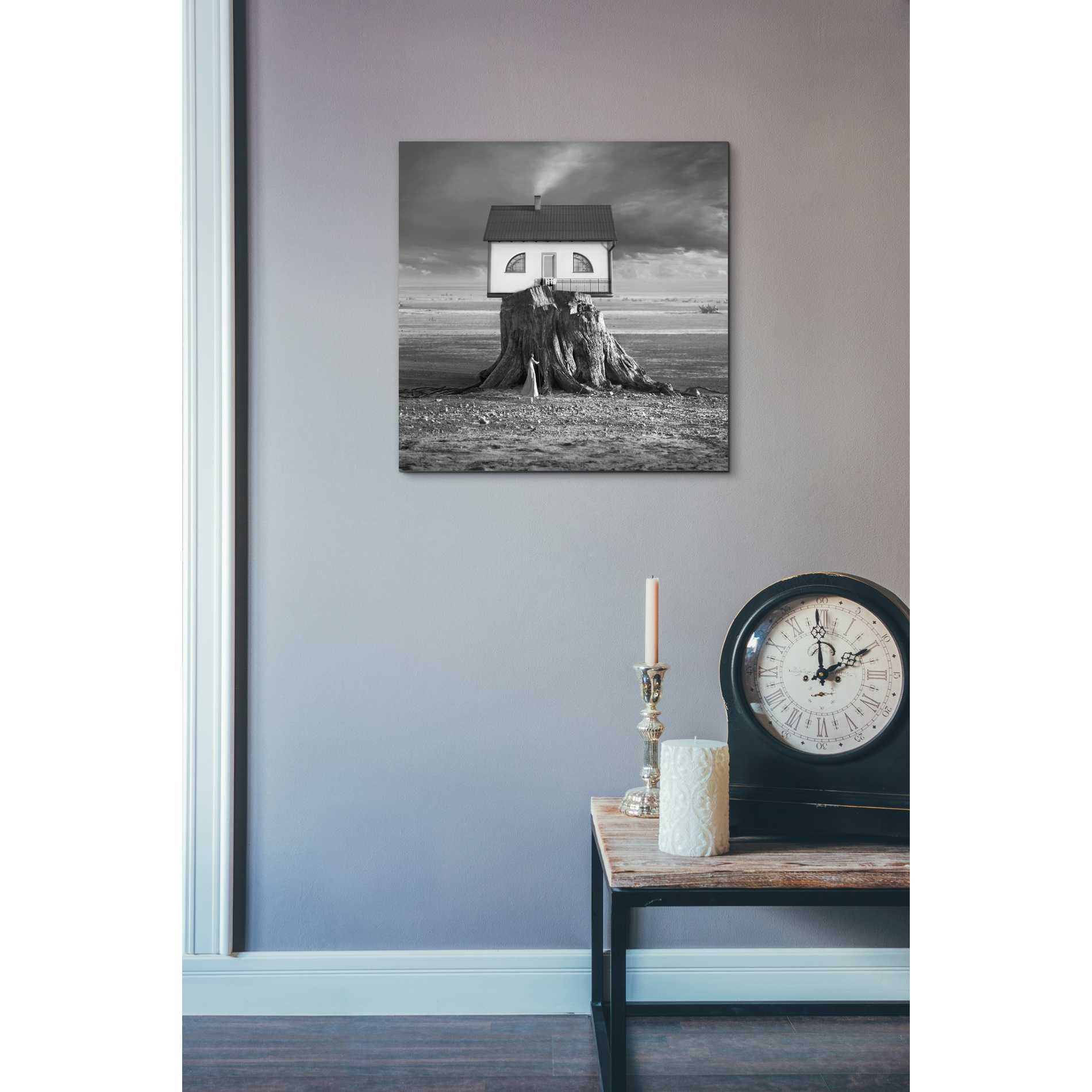 'House' by Dariusz Klimczak, Canvas Wall Art,18 x 18