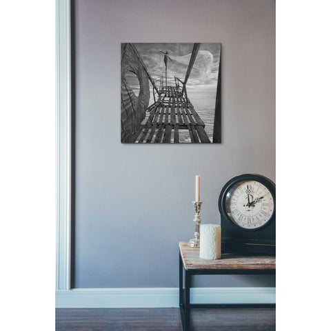 Image of 'Black Bridge' by Dariusz Klimczak, Canvas Wall Art,18 x 18